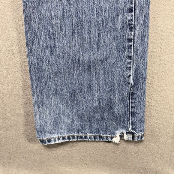 Hollister Jeans Custom Denim Men 34x32 Ripped Distressed Faded American Workwear - Picture 7 of 15